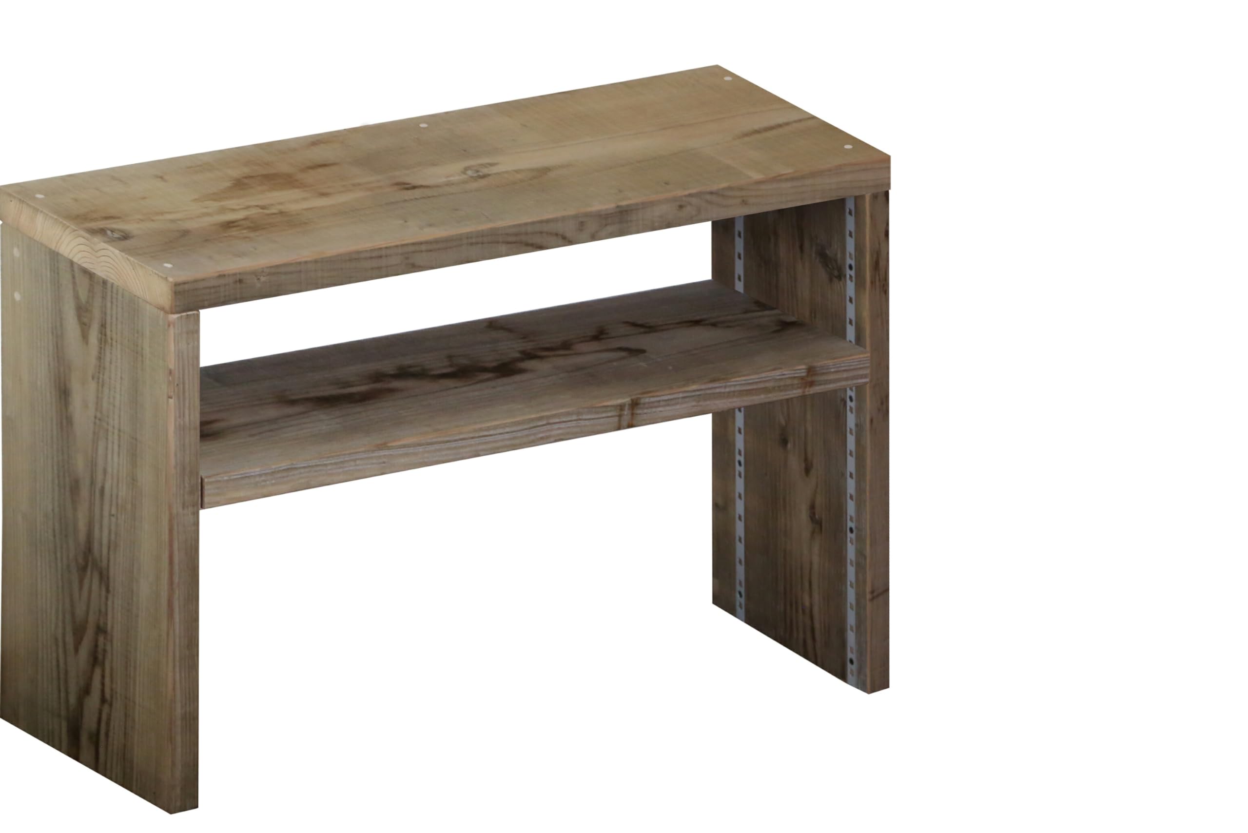 Amazon｜WOODPRO 古材 コの字収納ラック(可動棚板1枚) 幅74cm 高さ46cm